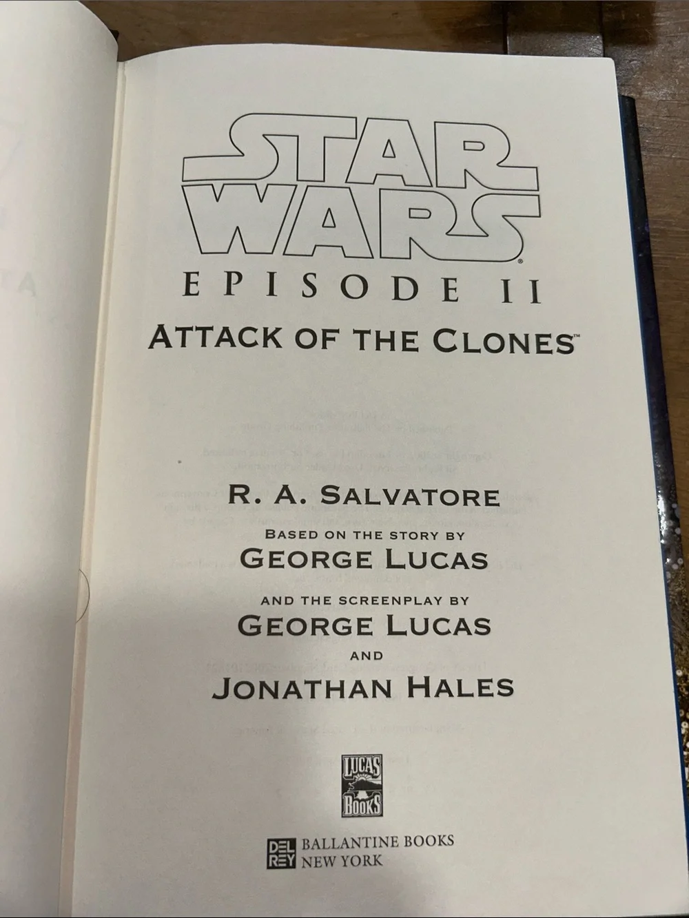 Star Wars Episode II Attack of the Clones First Edition First Printing Hardcover